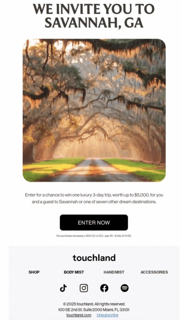 Email unsubscribe option
